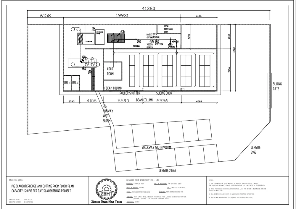 100-120 свиней в день проект по убою