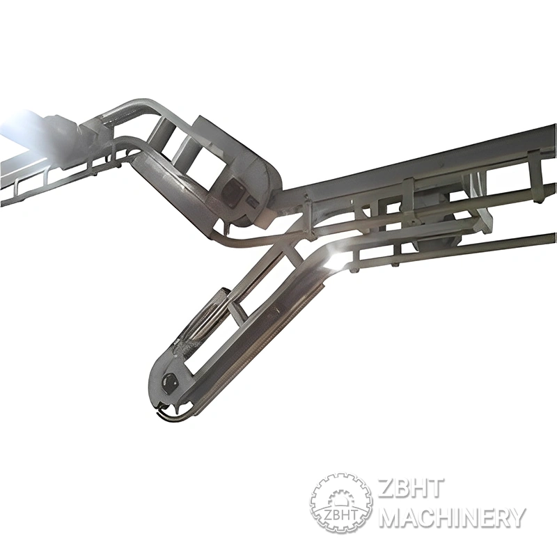 Конвейер с подъемом и опусканием на четверть