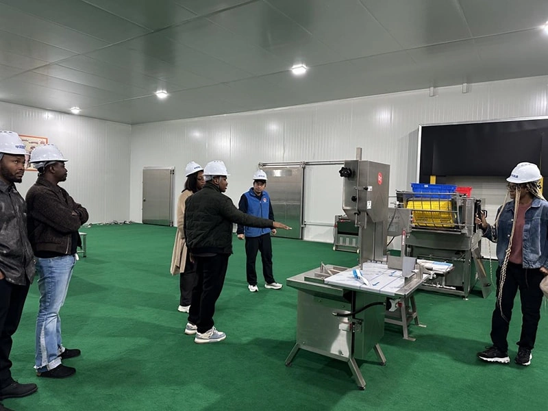 Сегодня несколько нигерийских клиентов посетили нашу компанию, чтобы глубже понять производство свинины.